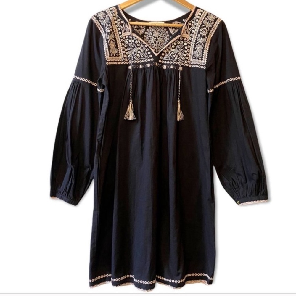 Ulla Johnson - Embroidered Dress- Mira in Black - Picture 6 of 8